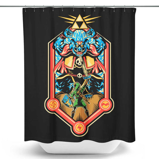 Legend of Power and Courage - Shower Curtain
