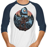 Legend of the Gentle Giant - 3/4 Sleeve Raglan T-Shirt