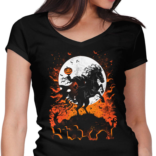 Legend of the Headless Horseman - Women's V-Neck