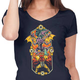 Legend of the Space Dragon - Women's V-Neck