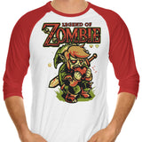 Legend of Zombies - 3/4 Sleeve Raglan T-Shirt