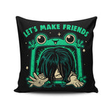 Let's Make Friends - Throw Pillow