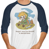 Link is Dead - 3/4 Sleeve Raglan T-Shirt