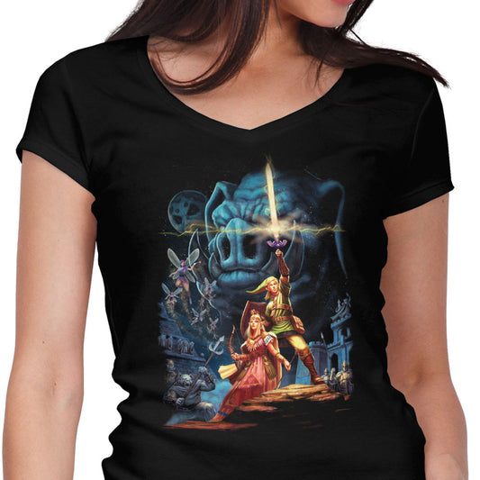 Link Wars - Women's V-Neck