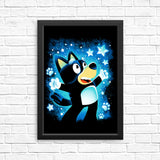 Little Blue Dog - Posters & Prints