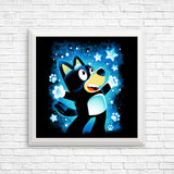 Little Blue Dog - Posters & Prints