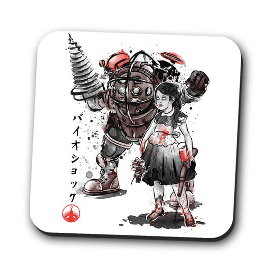 Little Sister Sumi-e - Coasters