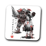 Little Sister Sumi-e - Coasters