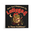 Lollygagging Frog - Canvas Print