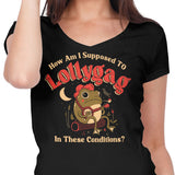 Lollygagging Frog - Women's V-Neck