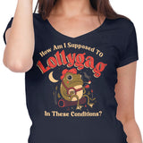 Lollygagging Frog - Women's V-Neck