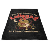 Lollygagging Frog - Fleece Blanket