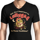 Lollygagging Frog - Men's V-Neck