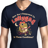 Lollygagging Frog - Men's V-Neck