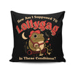Lollygagging Frog - Throw Pillow