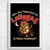 Lollygagging Frog - Posters & Prints