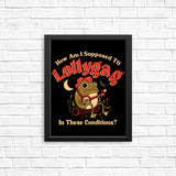 Lollygagging Frog - Posters & Prints