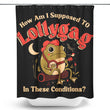 Lollygagging Frog - Shower Curtain