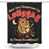 Lollygagging Frog - Shower Curtain