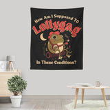 Lollygagging Frog - Wall Tapestry