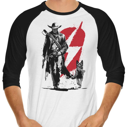 Lone Ghoul and Cub - 3/4 Sleeve Raglan T-Shirt