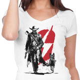 Lone Ghoul and Cub - Women's V-Neck