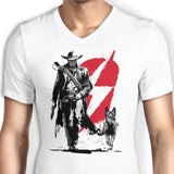 Lone Ghoul and Cub - Men's V-Neck