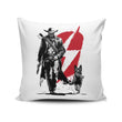 Lone Ghoul and Cub - Throw Pillow