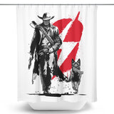Lone Ghoul and Cub - Shower Curtain