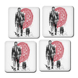 Lone Hitman and Cub - Coasters