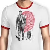 Lone Hitman and Cub - Ringer T-Shirt