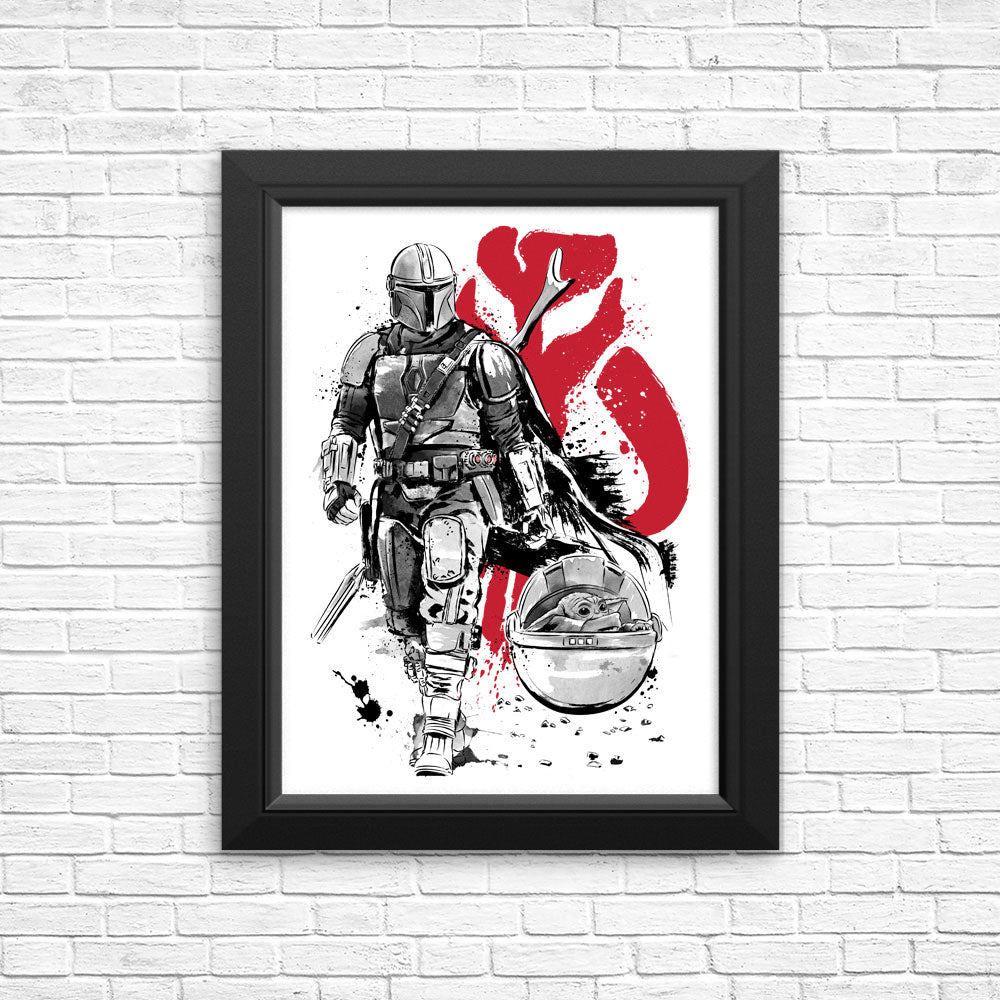 Lone Hunter and Cup - Posters & Prints