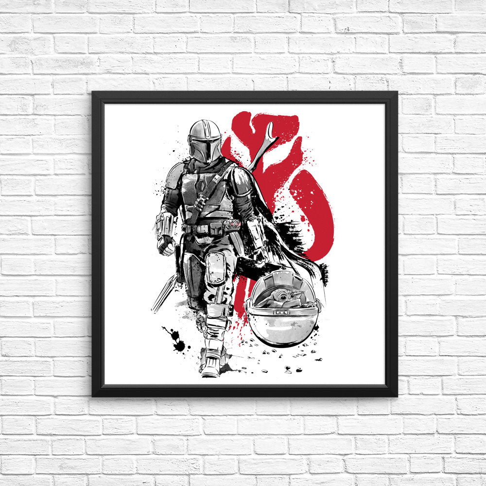 Lone Hunter and Cup - Posters & Prints