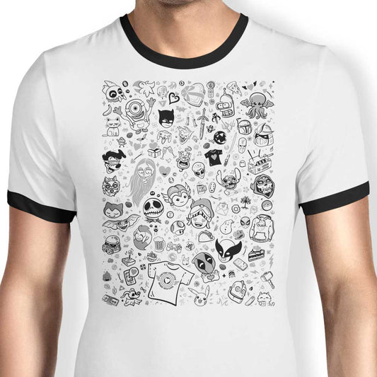 Lovely Doodles - Ringer T-Shirt