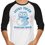 Lucky Tiger Dumpling House - 3/4 Sleeve Raglan T-Shirt