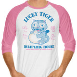 Lucky Tiger Dumpling House - 3/4 Sleeve Raglan T-Shirt