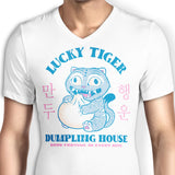Lucky Tiger Dumpling House - Men's V-Neck