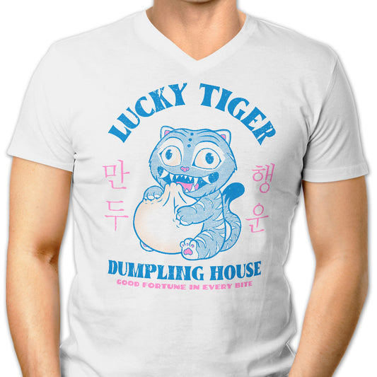 Lucky Tiger Dumpling House - Men's V-Neck