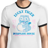Lucky Tiger Dumpling House - Ringer T-Shirt