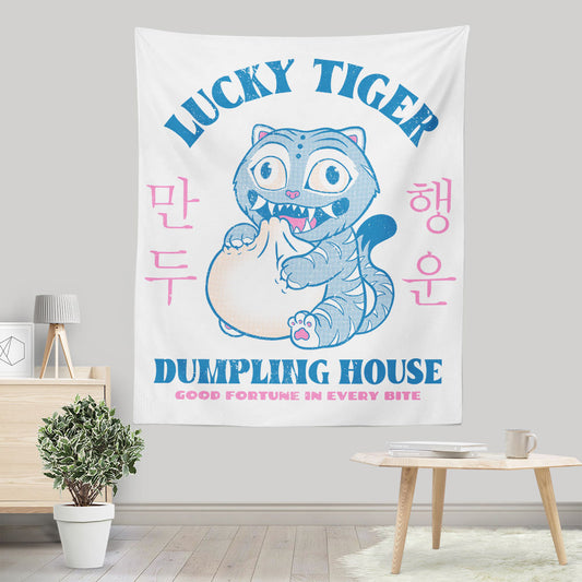 Lucky Tiger Dumpling House - Wall Tapestry