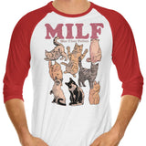 Man I Love Felines - 3/4 Sleeve Raglan T-Shirt