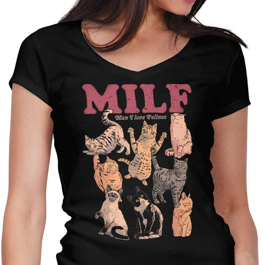 Man I Love Felines - Women's V-Neck