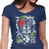 Martian Mayhem - Women's V-Neck