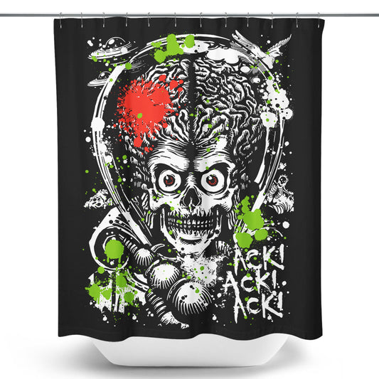 Martian Mayhem - Shower Curtain