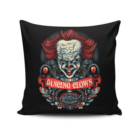 Meet the Dancing Clown - Throw Pillow