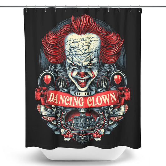 Meet the Dancing Clown - Shower Curtain