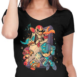 Mega Console Gamer - Women's V-Neck