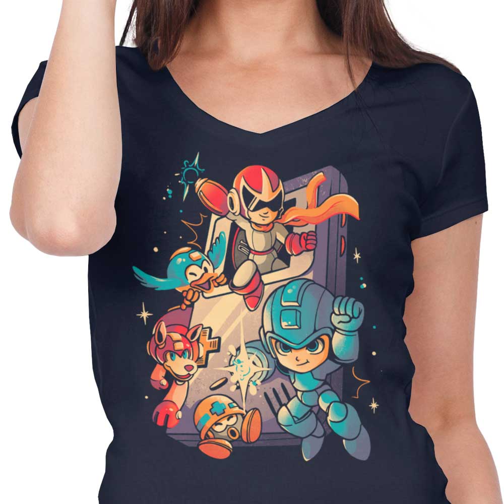 Mega Console Gamer - Women's V-Neck