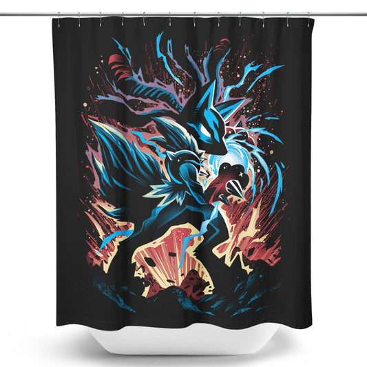 Mega Force of Aura - Shower Curtain