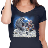 Mega Kaiju Battle - Women's V-Neck
